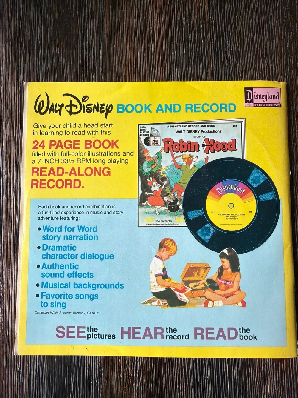 Disney The Jungle Book Picture & Record Set - Blue and Green Cover